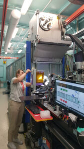 Scholars at work (Izabela Milogrodzka): PGRA scholar during first Synchrotron experiment at ANSTO's Australian Synchrotron.